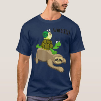 T-shirt Sloth Turtle Snail Funny Running Team Gift T