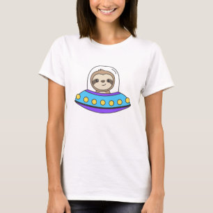 T-shirt Sloth UFO Space Universe Aliens