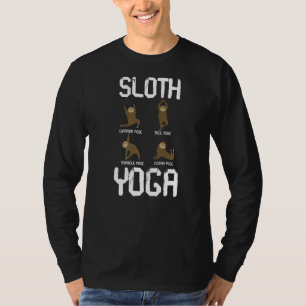 T-shirt Sloth Yoga Pour Femmes Hommes Enfants Mignonne Ani