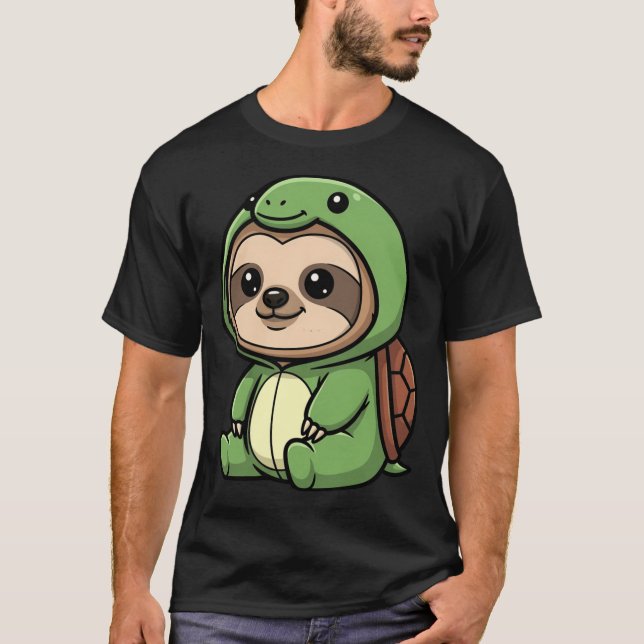 T-shirt Slothurtle Cute Animal gift (Devant)