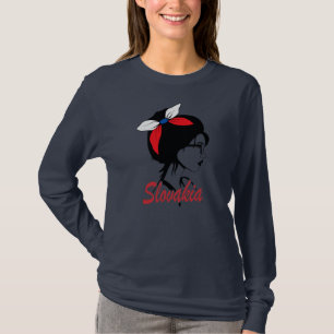 T-shirt Slovaquie Fille Slovaque Femmes Slovaque Drapeau S
