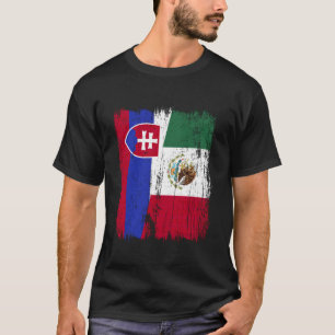 T-shirt Slovaquie Mexique Demi Drapeau Slovaque Mexicain P