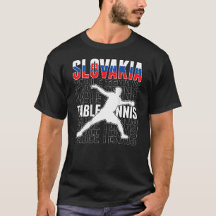 T-shirt Slovaquie Ping Pong Slovaque Table Tennis Team Sup
