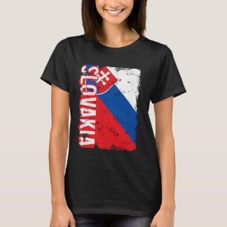 T-shirt Slovaquie Pride Slovakian Drapeau Racines Patrimoi