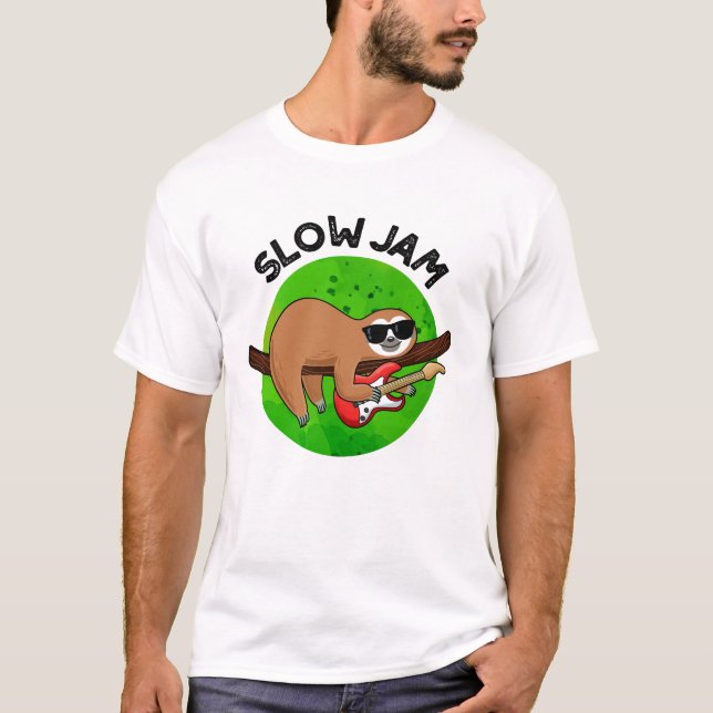 T-shirt Slow Jam Funky Musique Animal Pun (Devant)
