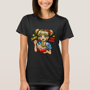 T-shirt Slurp Nom Fille Anime Nouilles Ramen