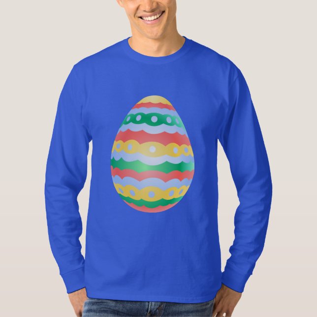 T-shirt SM de chemise d'oeuf de pâques des hommes de (Devant)