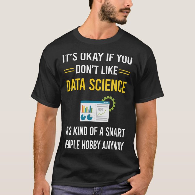 T-shirt Smart People Data Science (Devant)