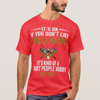 T-shirt Smart People Hobby Billard Drôle Joueur de billard