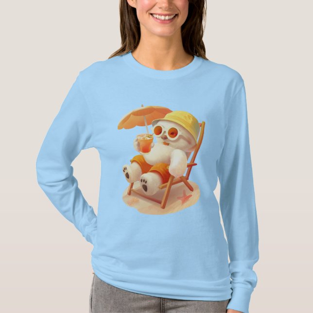 T-shirt Smile Dog - Mode Plage Activé (Devant)