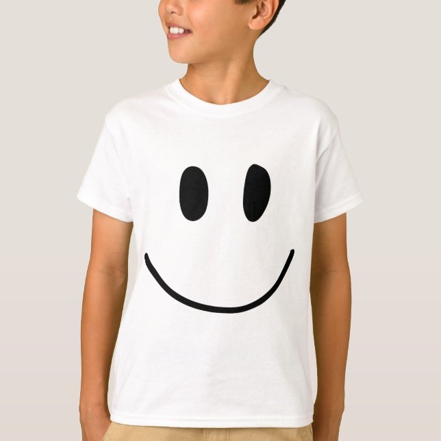 T-shirt Smile Face Happy Graphic (Devant)