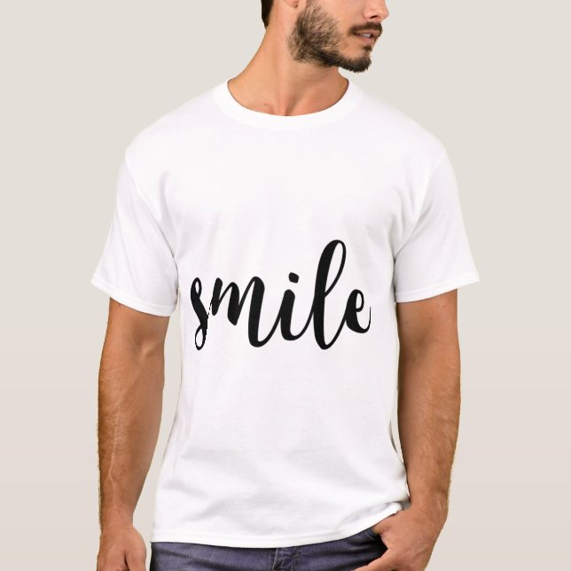 T-shirt smile funny friend (Devant)