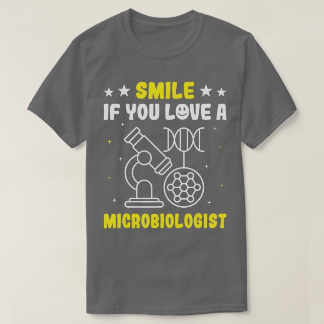 T-shirt Smile If You Love A Microbiologist Cell Structure  (Design devant)