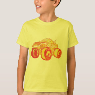 T-shirt Smile Monster Truck Rally Anniversaire