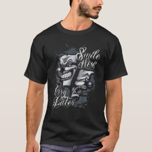 T-shirt Smile Now Cry Plus Tard Chicano Tattoo art