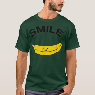 T-shirt SmileCute, Positif, Joyeux Smile Face avec Banana