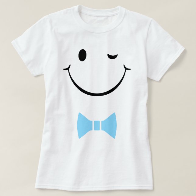 T-shirt smiley-chemise (Design devant)