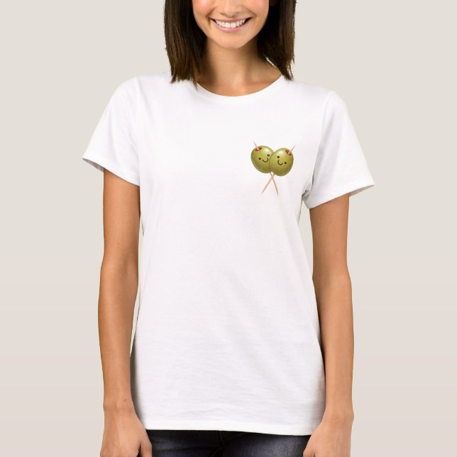 T-shirt Smiling Olive Best Friends (Devant)