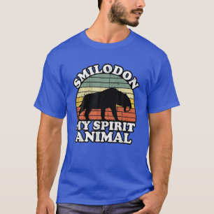 T-shirt Smilodon Est Mon Esprit Animal Saber Tooth Tiger L