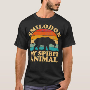 T-shirt Smilodon Est Mon Esprit Animal Saber Tooth Tiger P