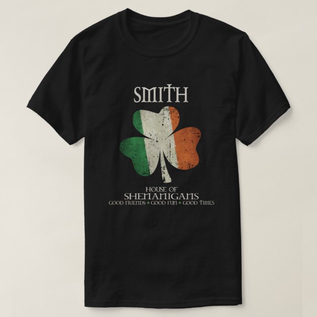 T-shirt Smith famille de nom Irlande irlandais maison de s (Design devant)