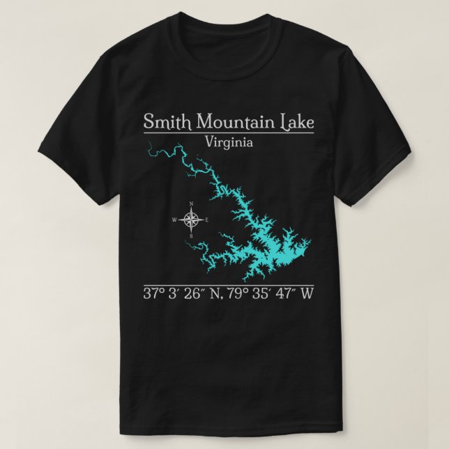 T-shirt Smith Mountain Lake, Virginie  (Design devant)