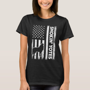 T-shirt Smoke' Yotes American Patriot Coyote Animal Enth