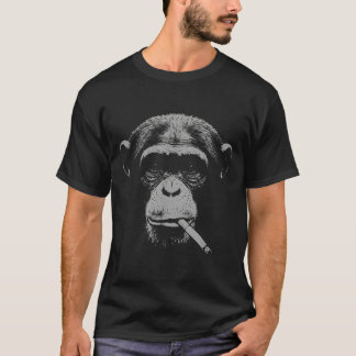 T-shirt Smoking meme monkey for men women monkey smokingSm