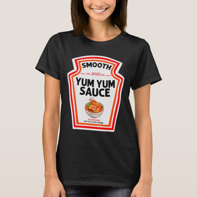 T-shirt Smooth Yum Yum Sauce Condiment Costume Matching  (Devant)