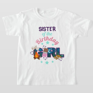 T-shirt S'more Birthday Girl Sister shirt Camping