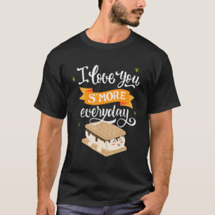 T-shirt Smore Citation Camping Glamping Pompiers Aliments