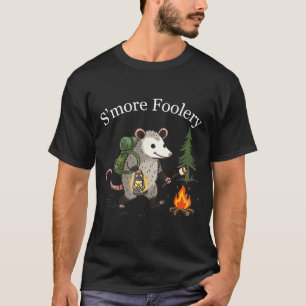 T-shirt S'more folie opossum guimauve drôle feu de camp