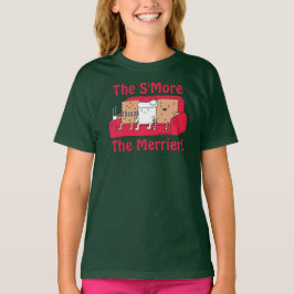 T-shirt S'More Merrier Cute Kids Cartoon Noël