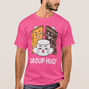 T-shirt S'mores Groupe Hug Camping Chocolat Marshmallows