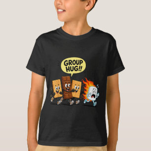 T-shirt S'mores humour guimauve feu de camp 