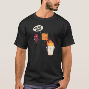 T-shirt Smores S'mores Guimauve Camping Rôtissage Feu de c