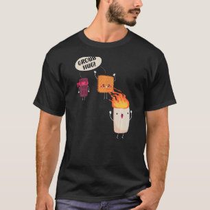 T-shirt Smores S'mores Marshmallow Camping Bonfir Grille