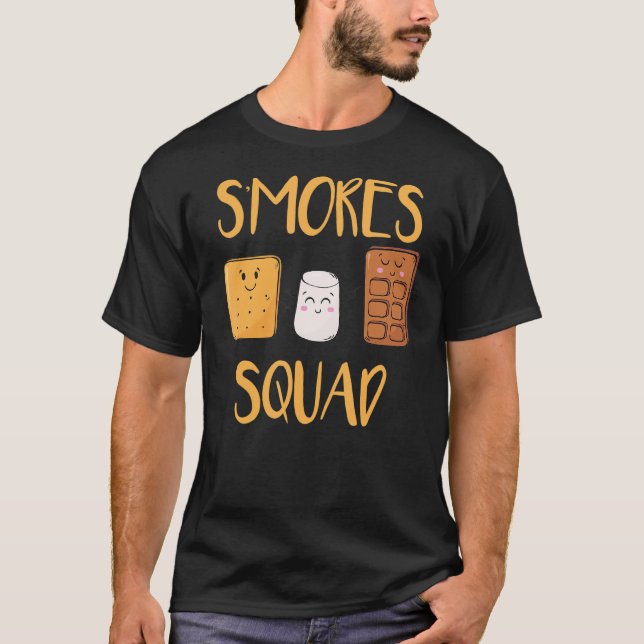 T-shirt S'mores Squad Marshmallow Camping Campfire Smores (Devant)
