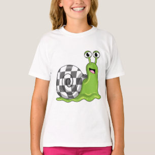 T-shirt Snack aux échecs avec échiquier
