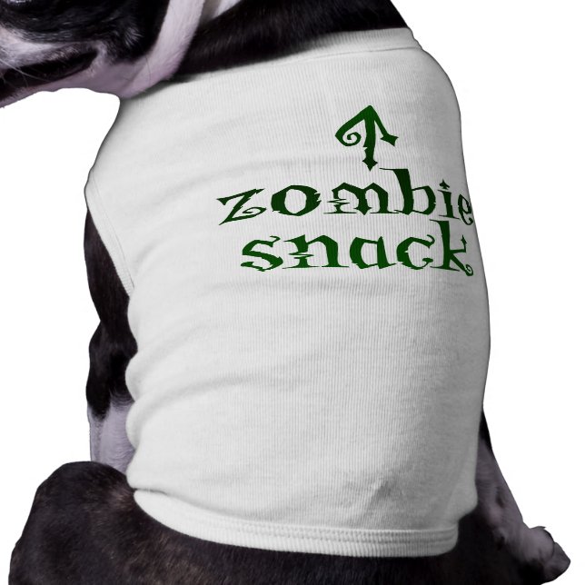 T-shirt Snack de Zombie - Tee de familier (Dos)