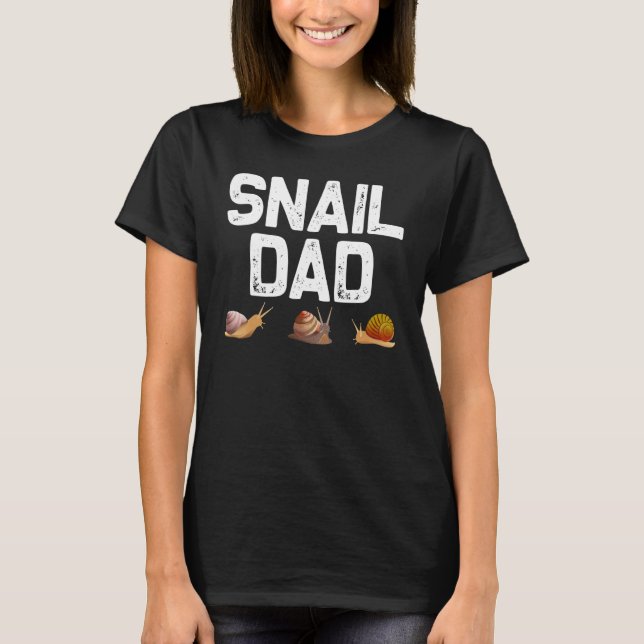 T-shirt Snail Designs For Dad Men Gastropod Lazy Slug (Devant)