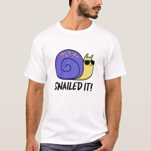 T-shirt Snail It Funky Snail Pun