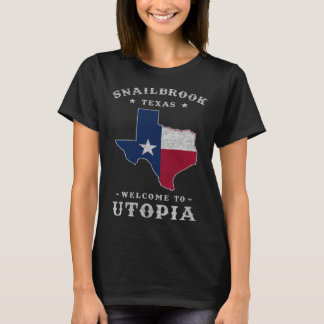 T-shirt Snailbrook Texas City of Utopia le long de la Colo