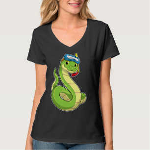T-shirt Snake Diving Snorkel nage lunettes