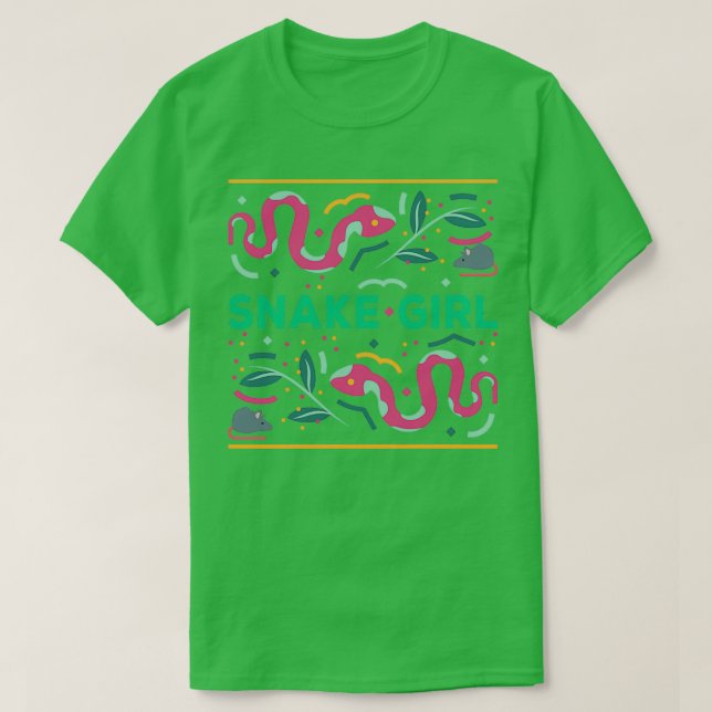 T-SHIRT SNAKE FILLE FILLE PETITE CUTE HOBBY (Design devant)
