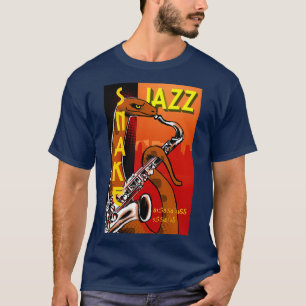 T-shirt Snake Jazz Vintage