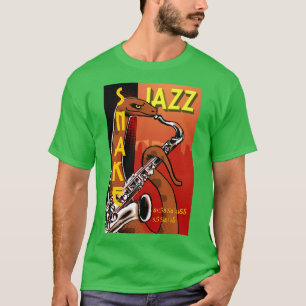 T-shirt Snake Jazz Vintage