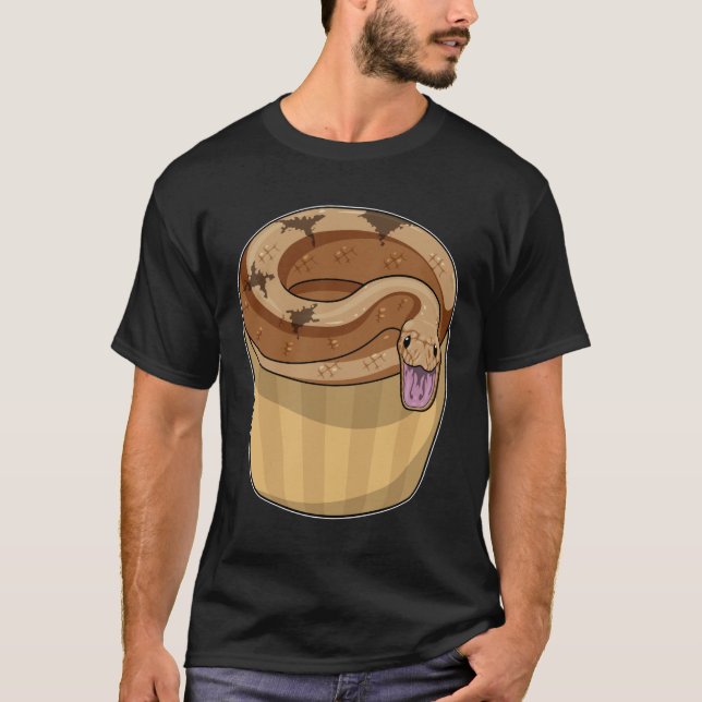 T-shirt Snake with Muffin (Devant)