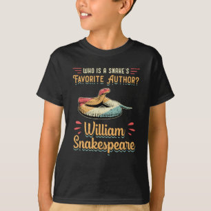 T-shirt Snakespeare Cobra Serpent Reptile Animal drôle Cad