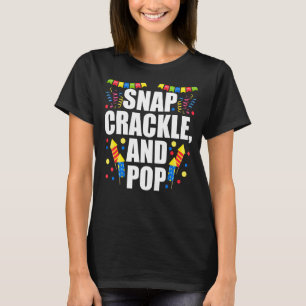 T-shirt Snap Cracket Et Pop Le 4 Juillet